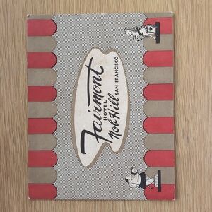 VTG Fairmont Hotel Souvenir Photograph